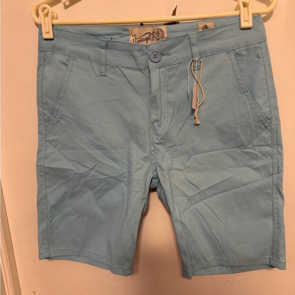 Vintage Light Blue Men's Shorts